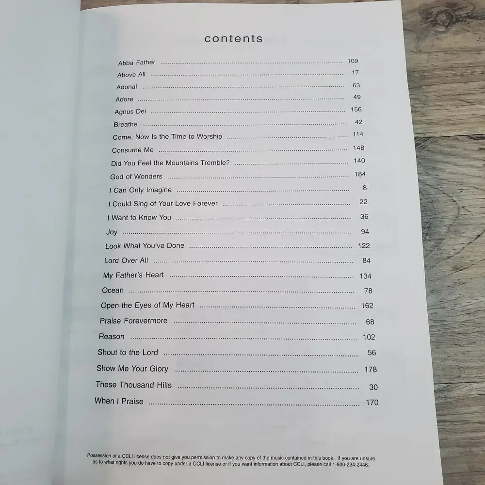 I Can Only Imagine Songbook~25 Modern Praise Faves~Medium Voice~Word Music 2002